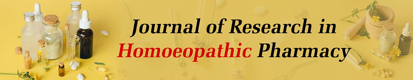 Journal of Research in Homoeopathic Pharmacy